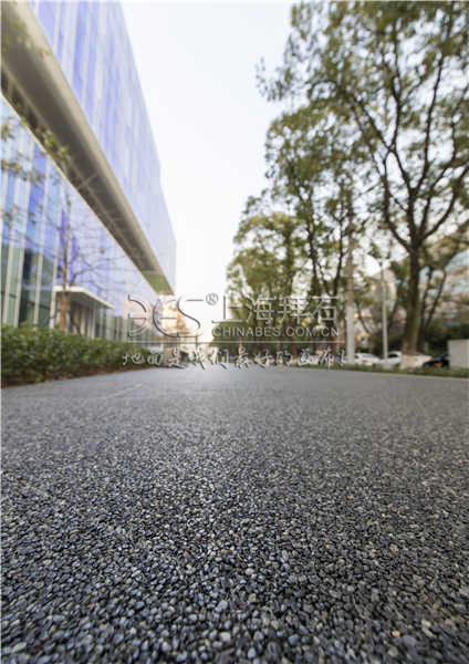 透水膠粘石路面 透水膠粘石路面
