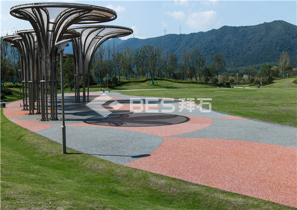 膠粘石透水地坪