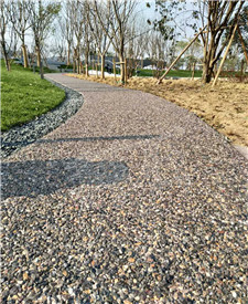 蘇州中航樾園露骨料路面工程