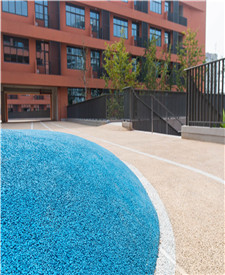 杭州九年制學校透水混凝土項目