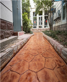 上海南園養(yǎng)老院壓印地坪項(xiàng)目