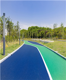 上海金融小鎮(zhèn)瀝青改色路面項目