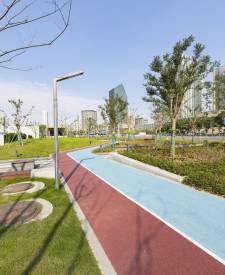 寧波鄞州政府地鐵站透水混凝土項目